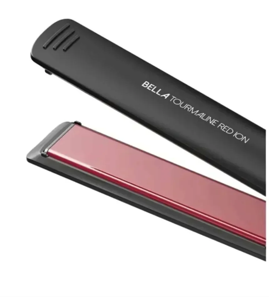 PLANCHITA DE PELO GAMA  ELEGANCE BELLA TOURMALINE ION LED NEGRA 2