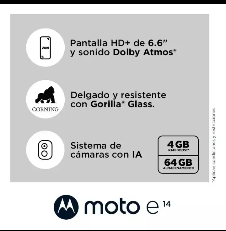 Smartphone Moto E14 3