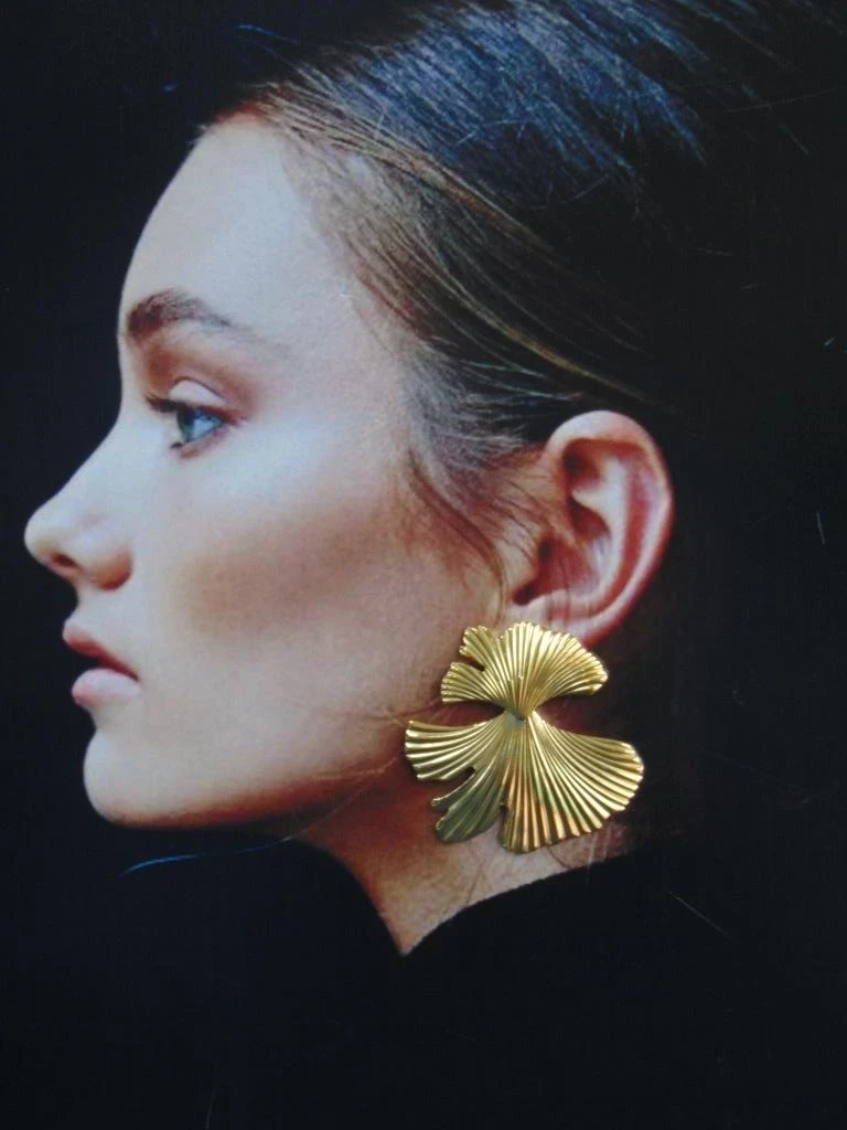 ARETE ACERO DOR MAXI HOJA GINKGO
