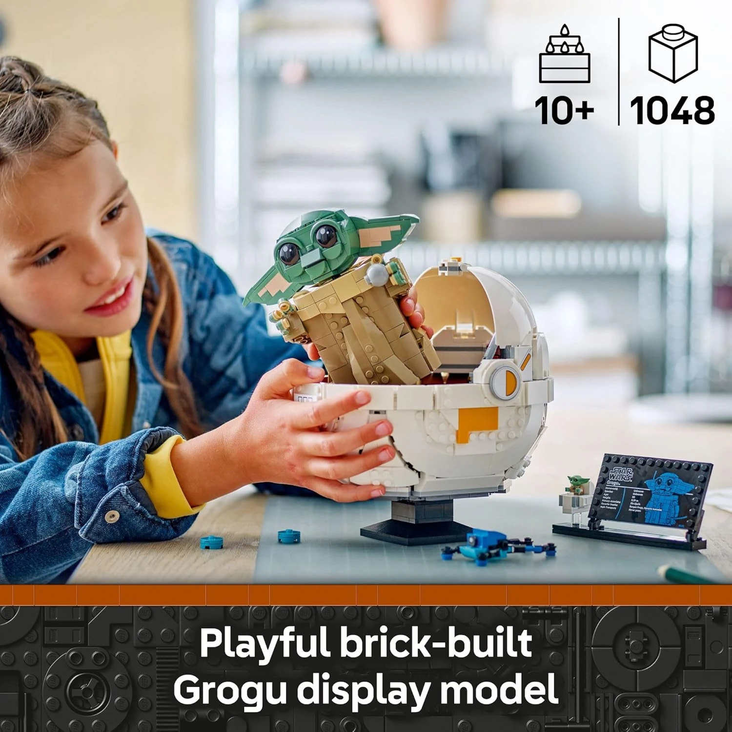 LEGO Star Wars: Grogu con cochecito flotante 2