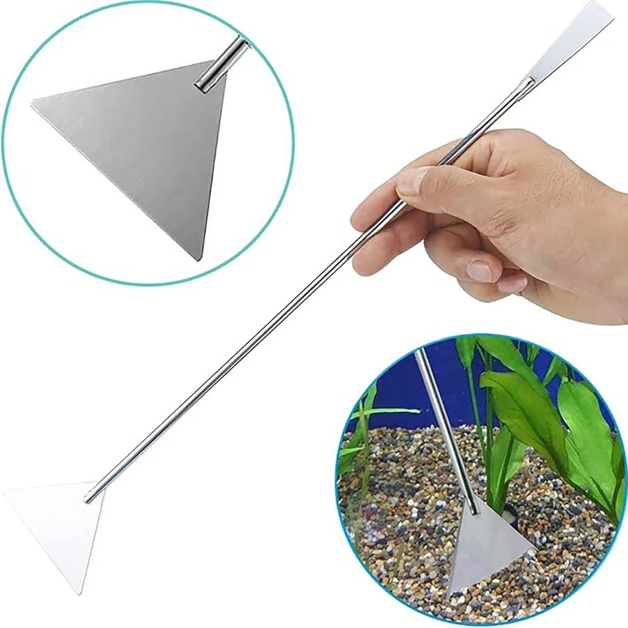 Pala Metálica Recta para Acuario 33cm PJ-102