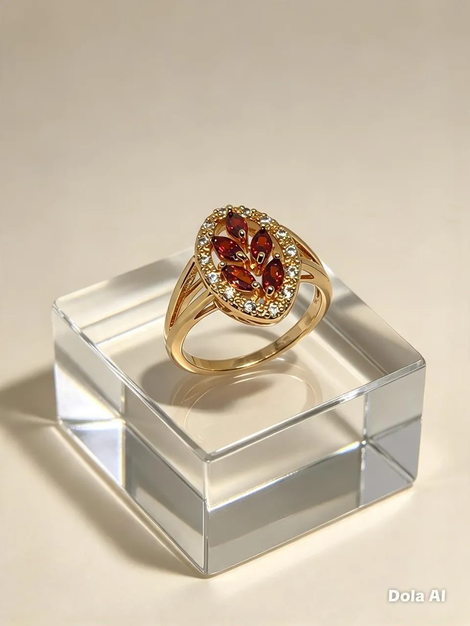 Anillo de espiga ámbar