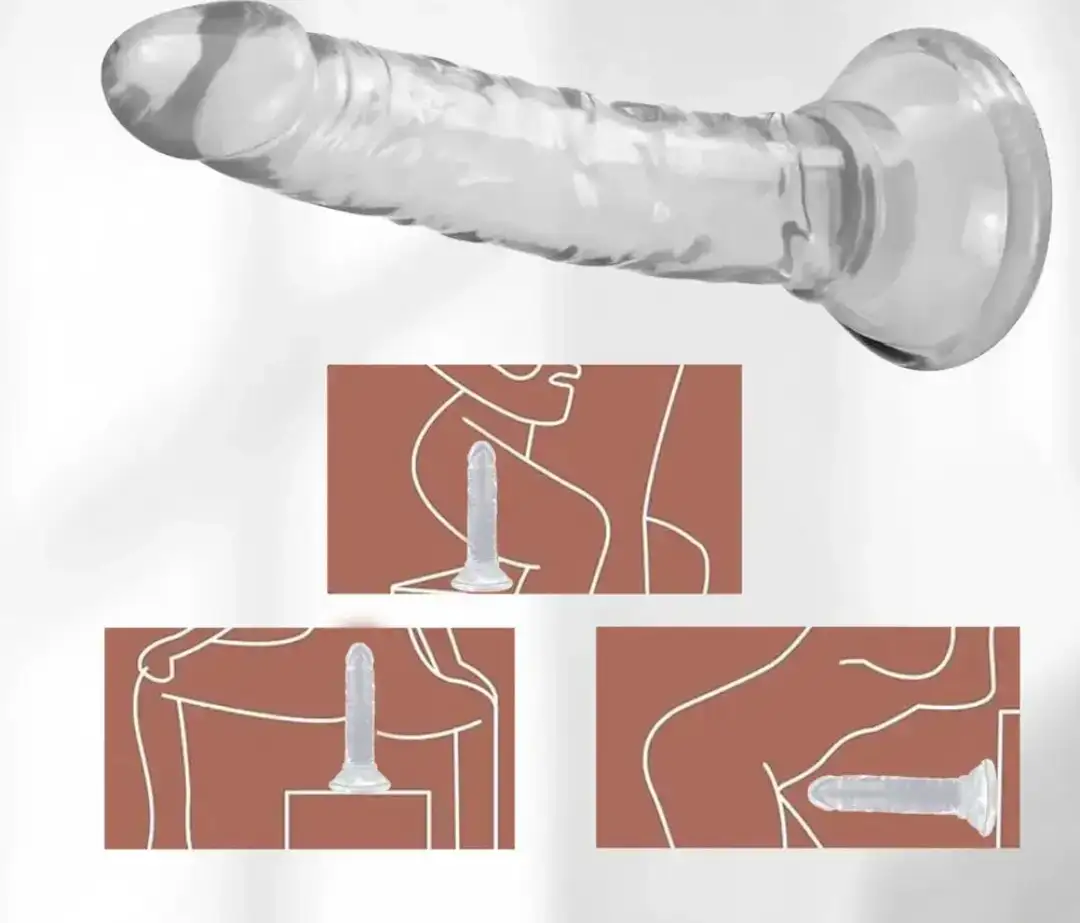 Cristal Flex – Dildo de Silicona Ultra Flexible con Ventosa