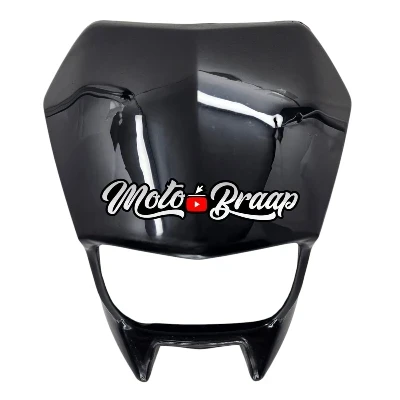 PL XTZ 125 M. Viejo Careta plastica Negra SPD