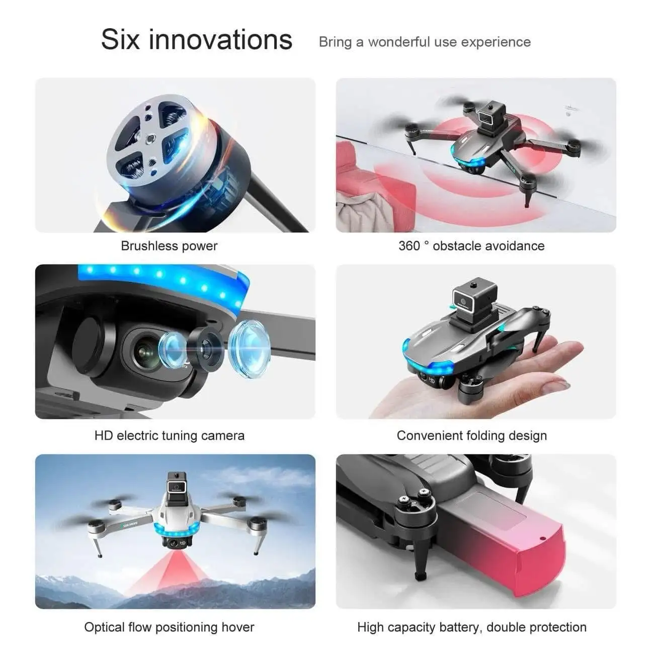 💥S138 Drone - GPS 8K Cámara dual profesional 5G Wifi FPV Evitación de obstáculos Cuadricóptero plegable Distancia de control remoto 3000M💥