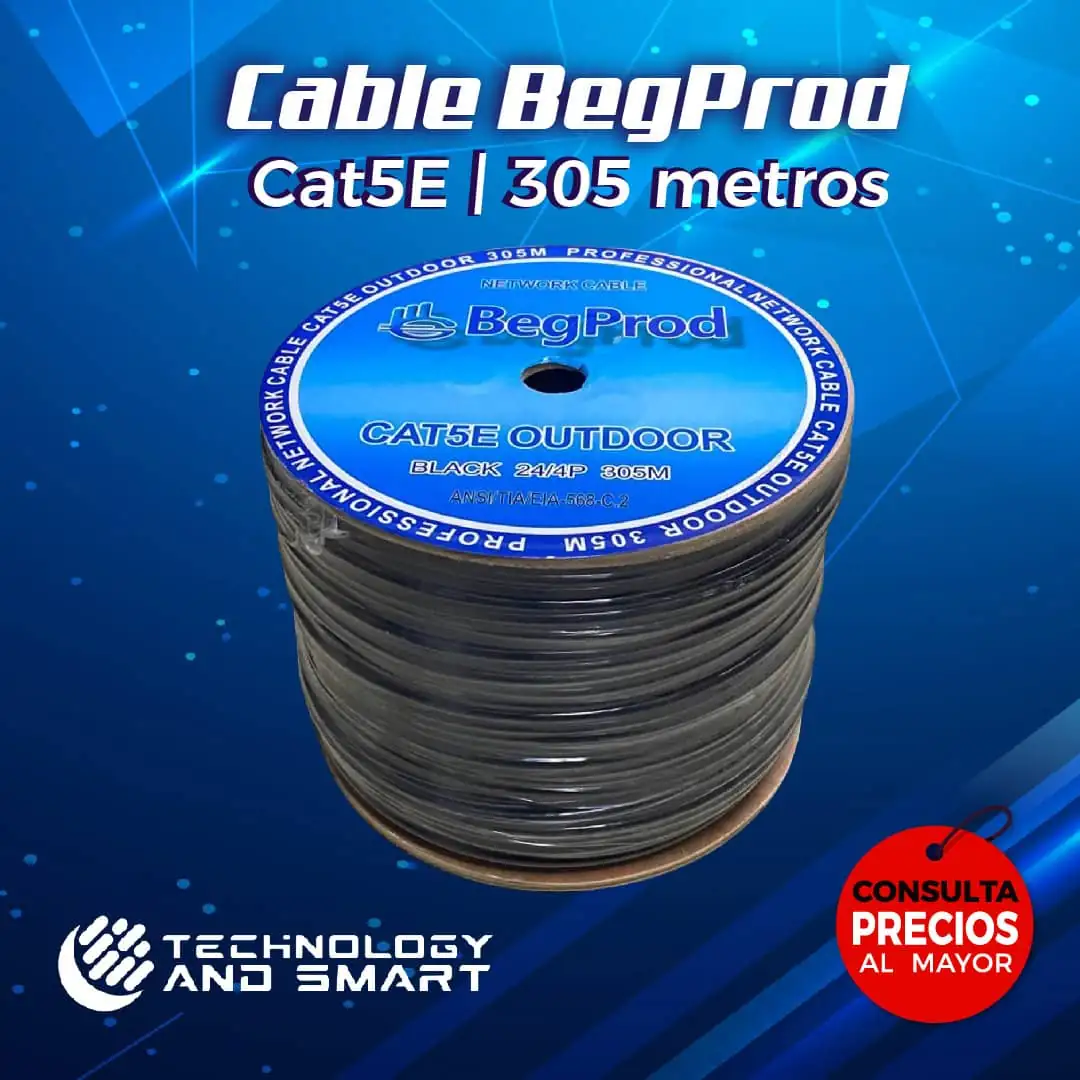 Cable utp cat5 para exterior begprod 