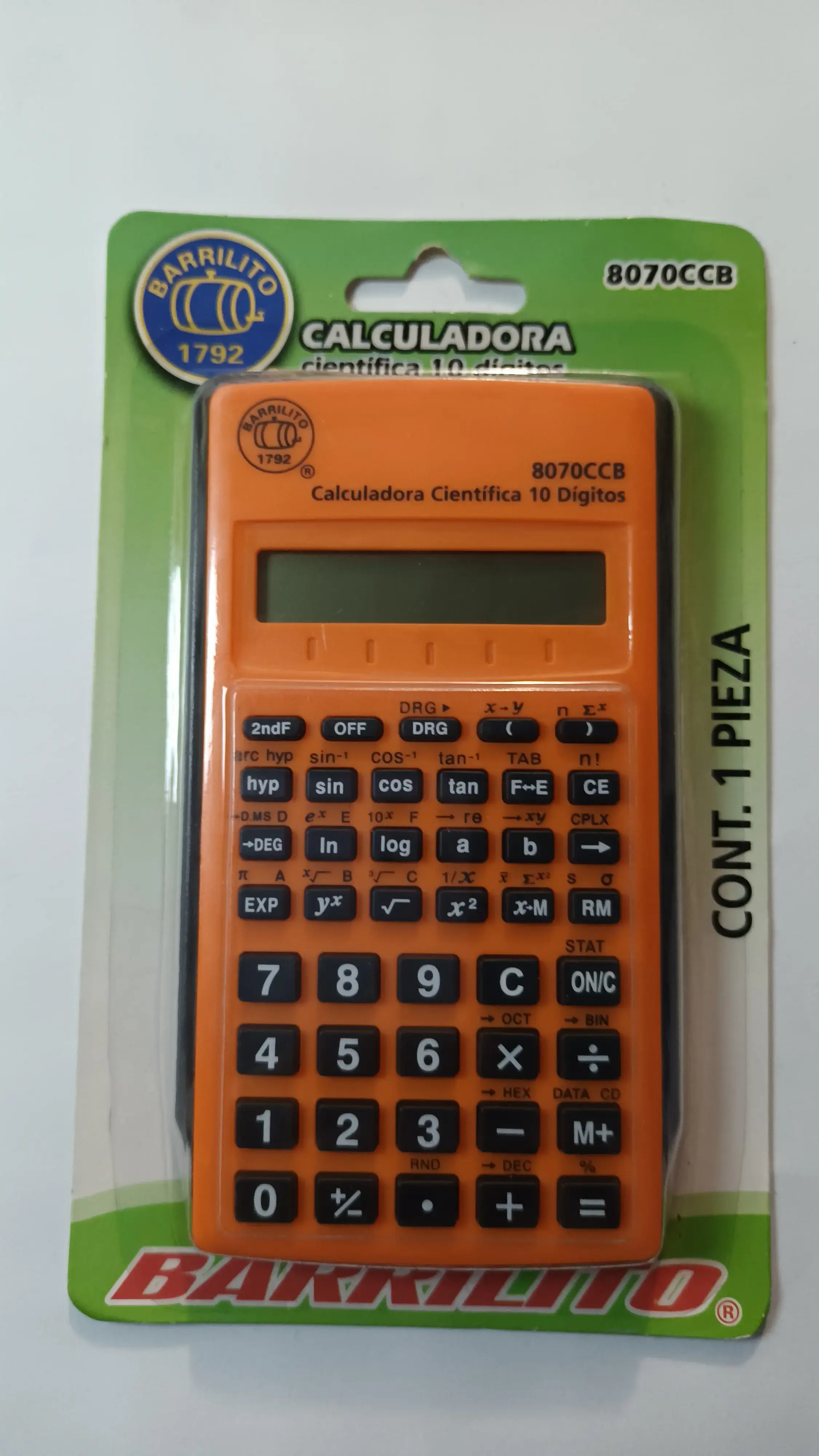 CALCULADORA CIENTIFICA BARRILITO 8070CCB