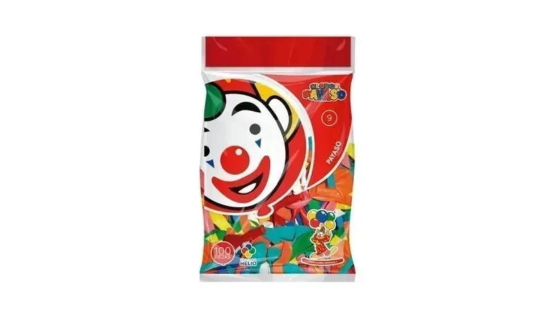  Globo de colores c/100 #9 payaso
