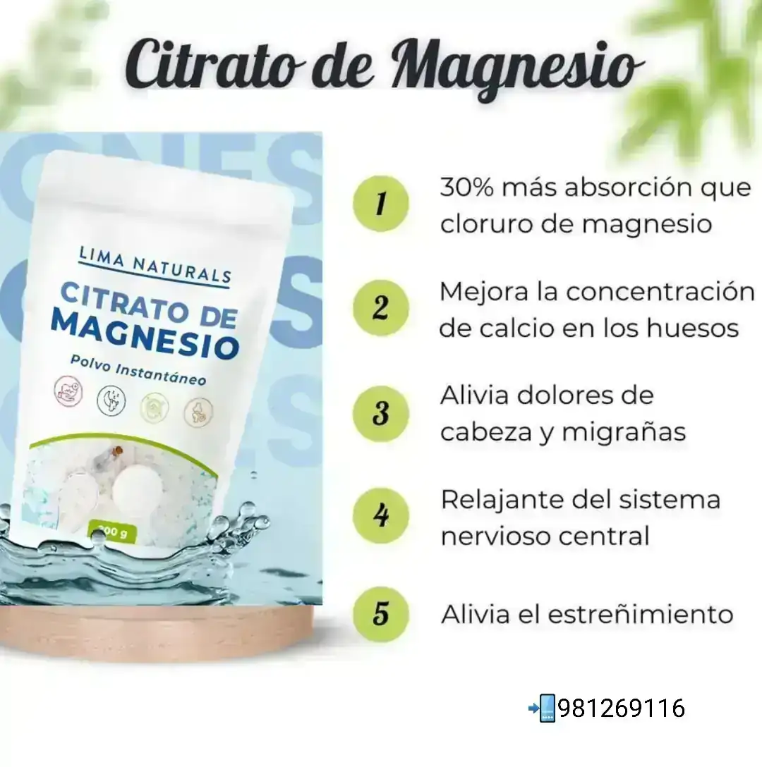Citrato de Magnesio 200g LN 2