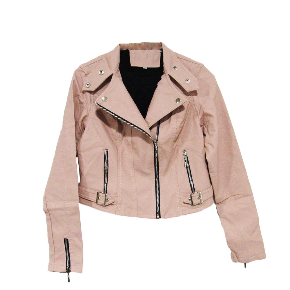 Chaqueta corta para Dama en cuero tex 5