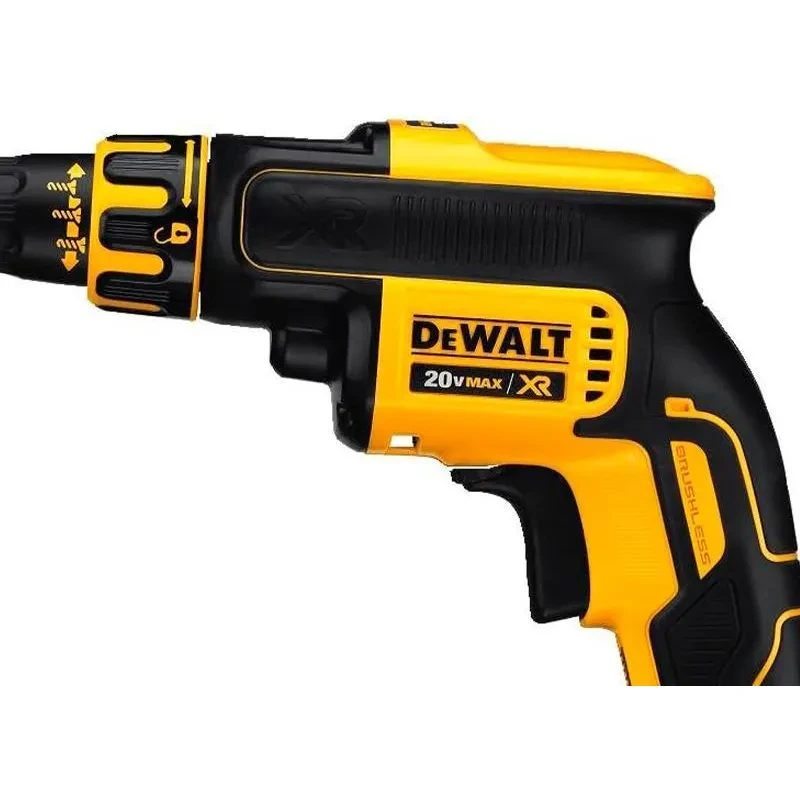 Atornillador De Durlock 20v Kit Bolso + 2 Bat. + Carg Dewalt Negro 3