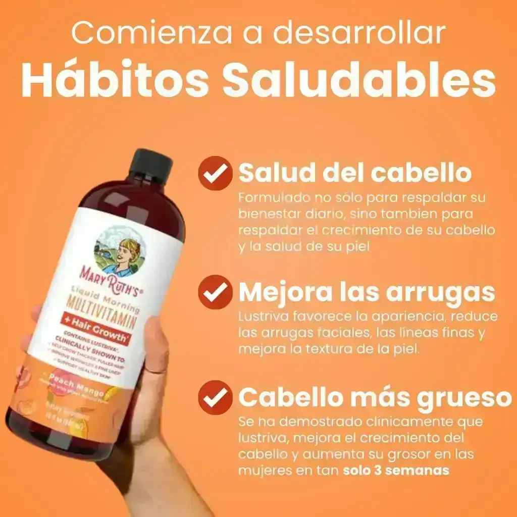 Mary Ruths Multivitaminico Para cabello, uñas, piel y arrugas  2