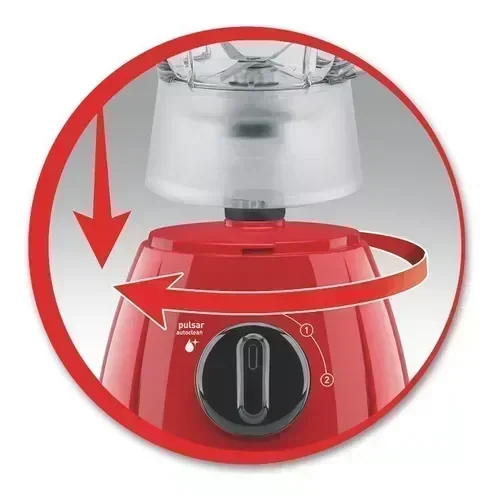 Licuadora Moulinex Optimix Plus Lm270558 2Lts Roja 2