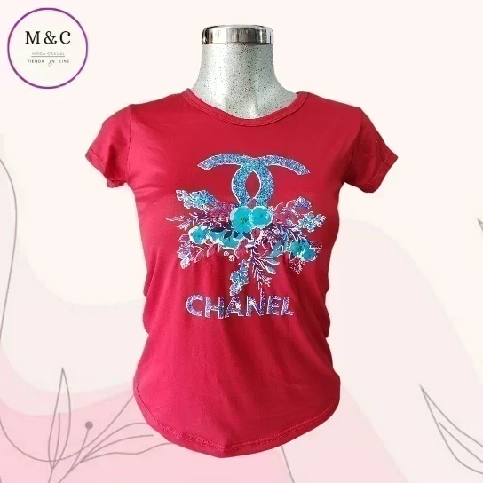 Playera Med basica estampada
