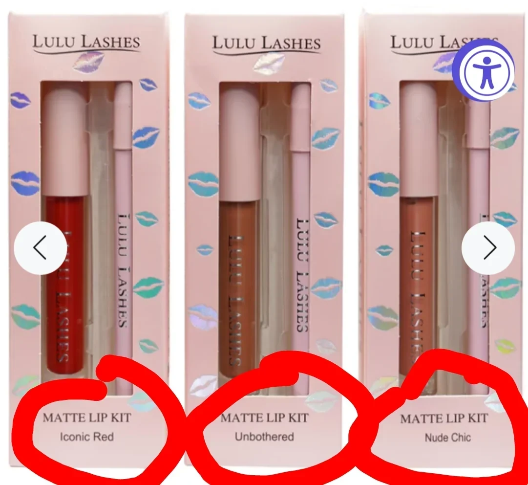Kit de Labios Mate  Lulu Lashes 4