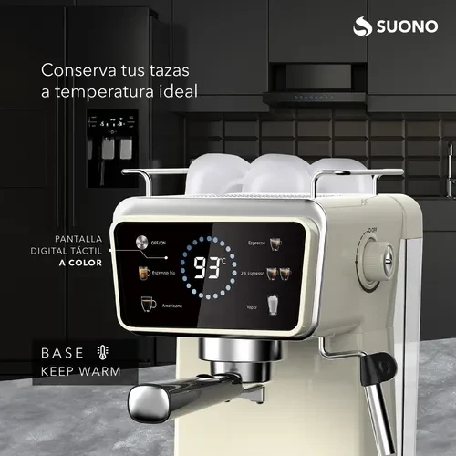Cafetera Espresso Suono CREMA Hog0202 1.5l Digital  5