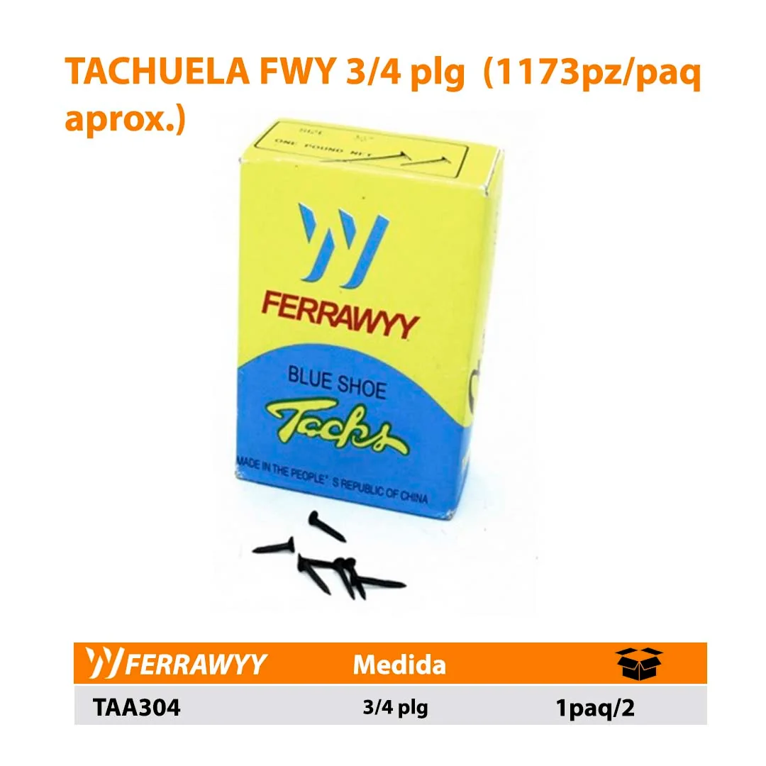 TACHUELA FWY 3/4" (1173pz/paq aprox.) 