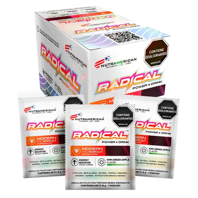 SACHETS X18 RADICAL PRE ENTRENO