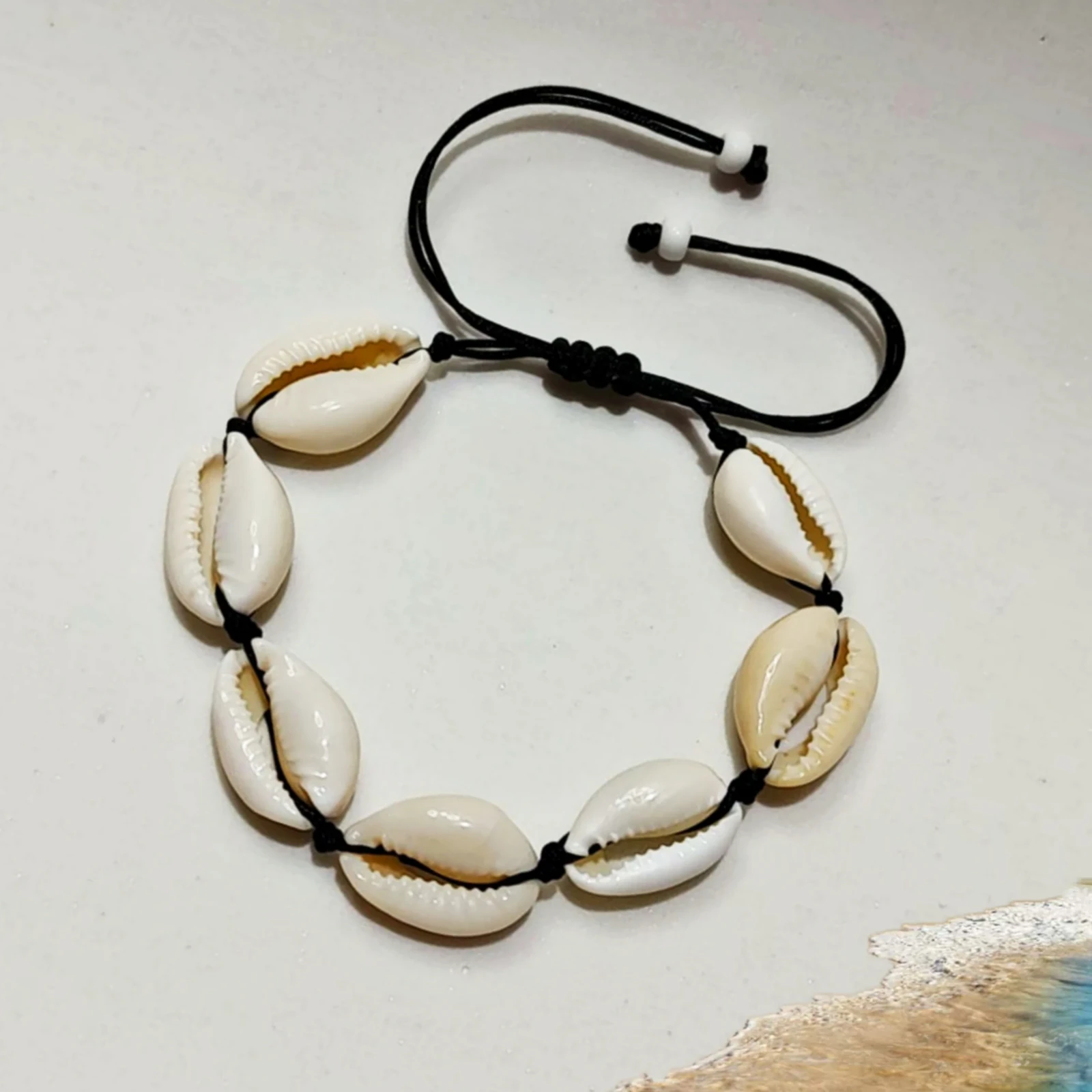 Pulsera de Conchas de Mar Negra