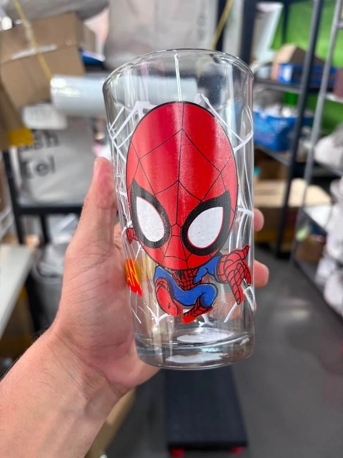 Set de 6 vasos de 500 ml de vidrio avengers  6
