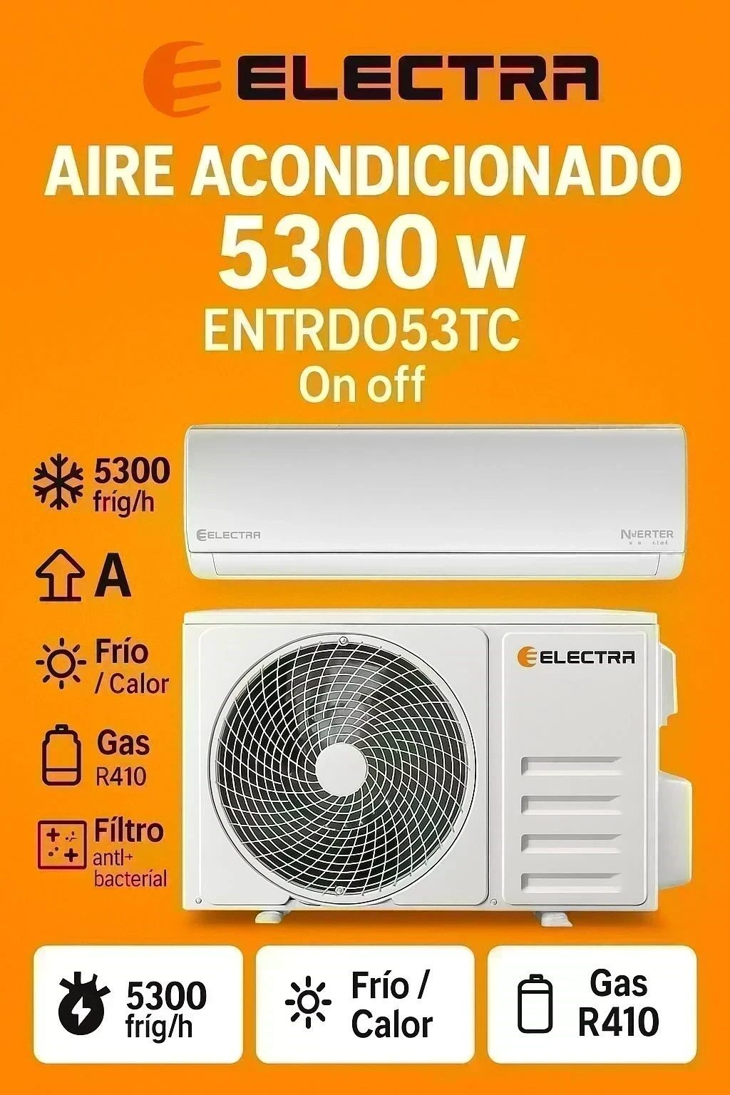 A.AC.ELECTRA 5300W FRIO/CALOR