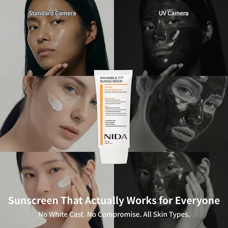 NIDA Invisible Fit Sun Cream SPF50+ PA++++ (NIDA) -50ml Protector solar ligero 3