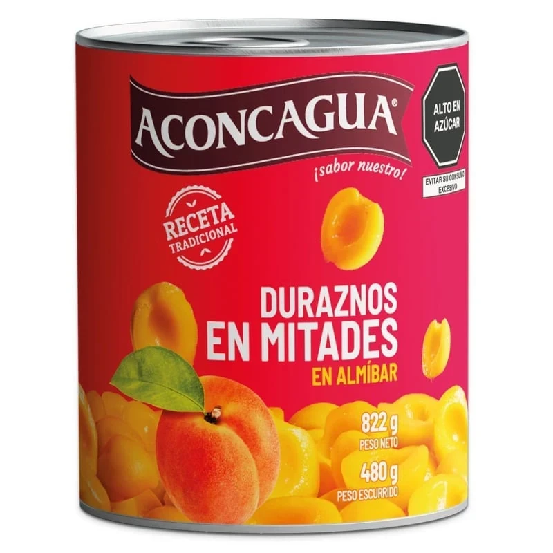 ACONCAGUA DURAZNO ENLATADO 820g 