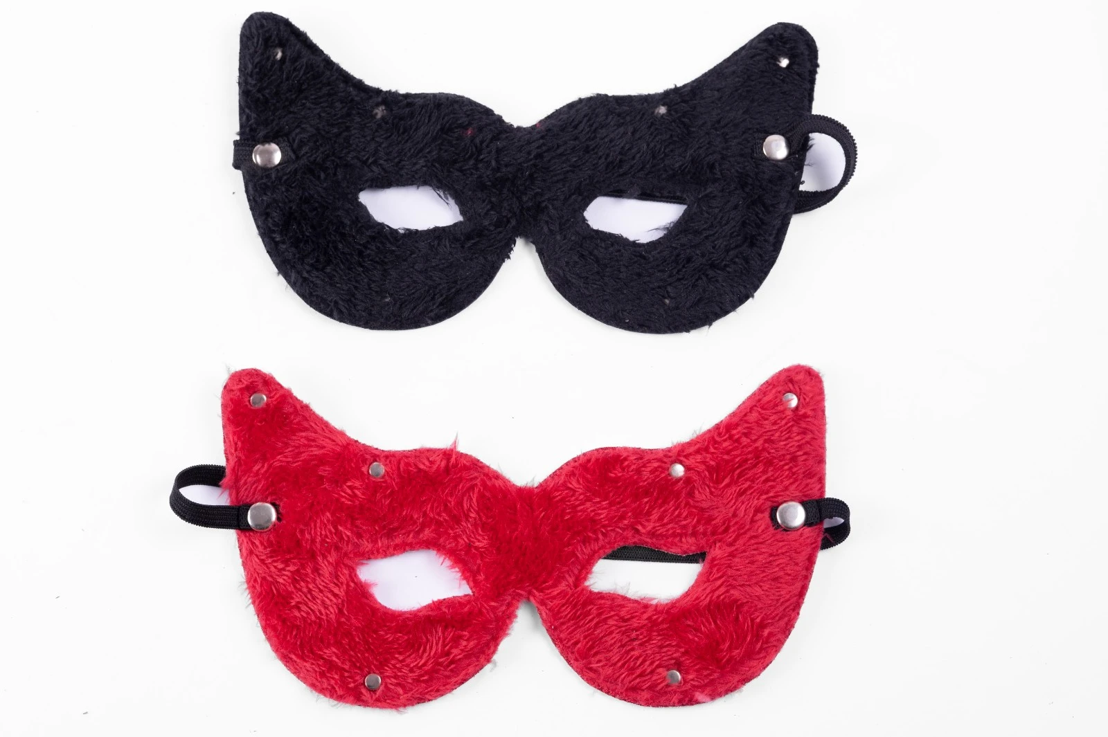 Mascara de peluche Rojo