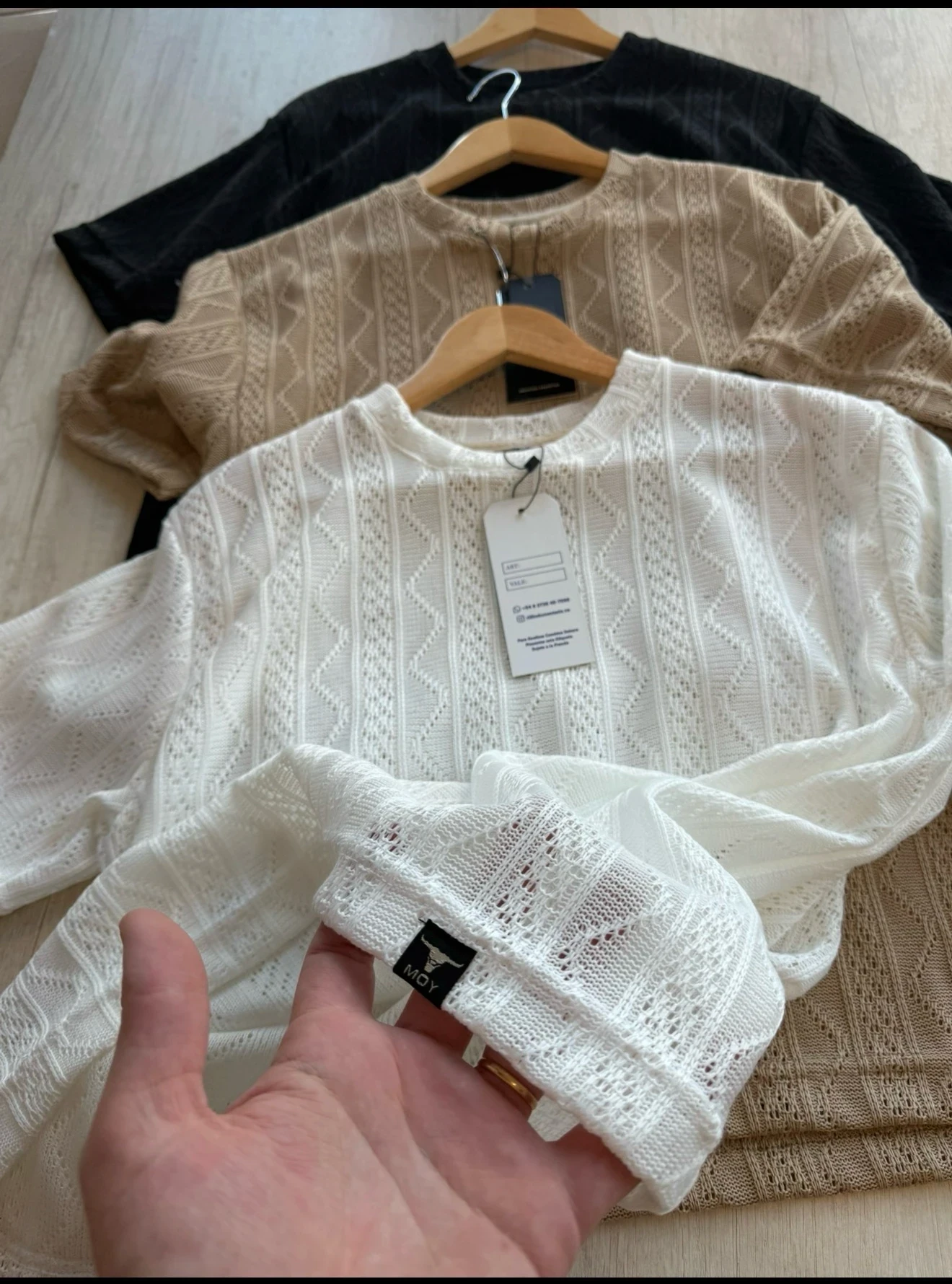 REMERAS SEMI OVER  TEXTURADAS