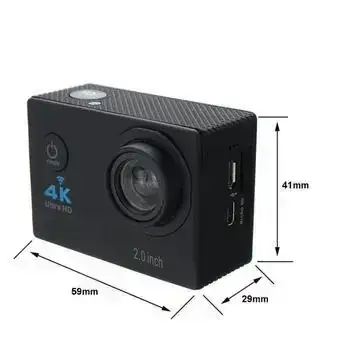Cámara Go Pro 4 K con control remoto sensorial 3