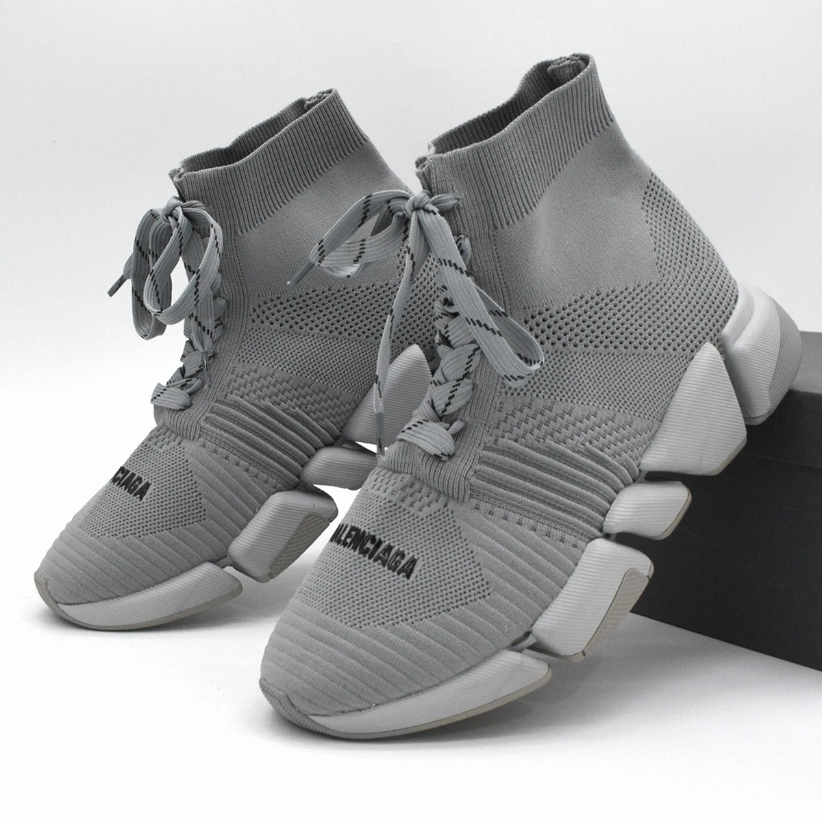 Balenciaga Speed 2.0 Lace Up «Grey» 2