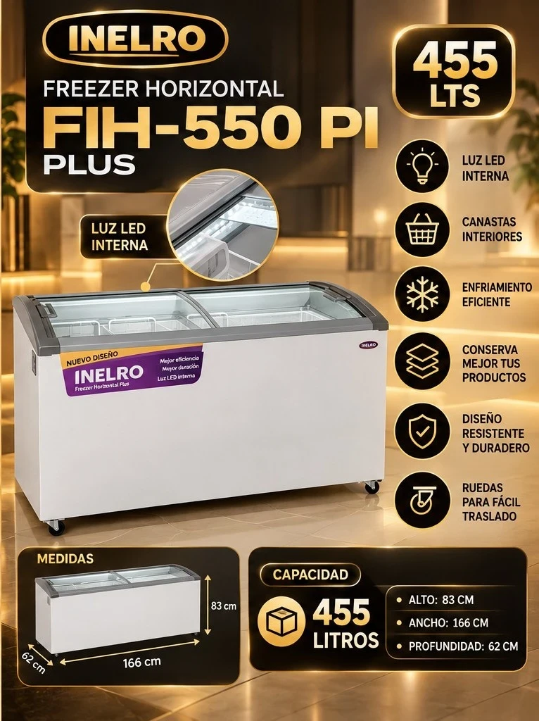 FREEZER INELRO FIH-550 PI PLUS 455 LTS *CONSULTAR DISPONIBILIDAD CON EL VENDEDOR*