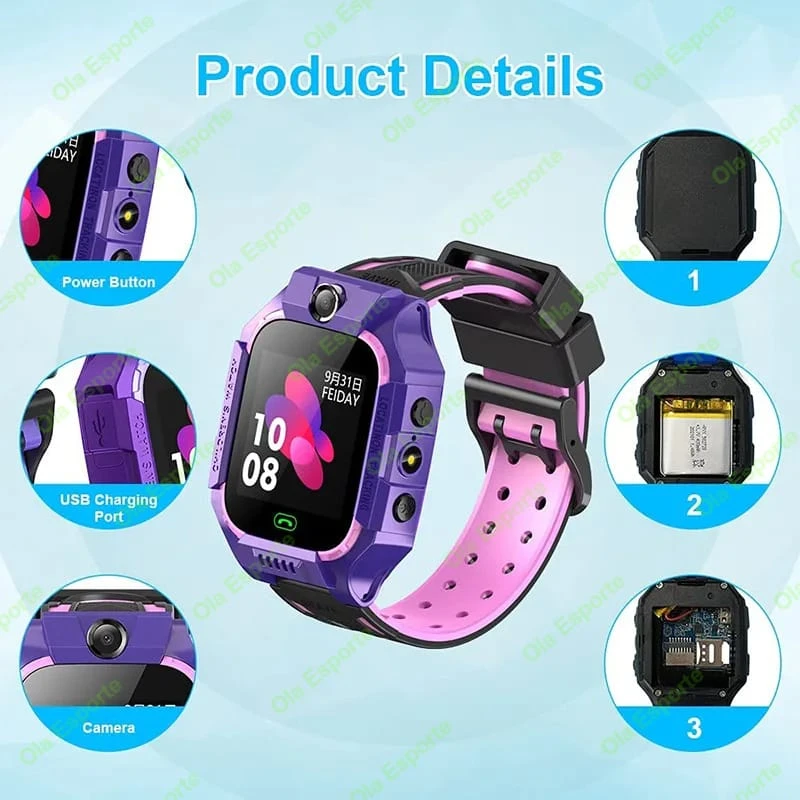 Reloj Inteligente Niños con GPS Sms llamadas  7