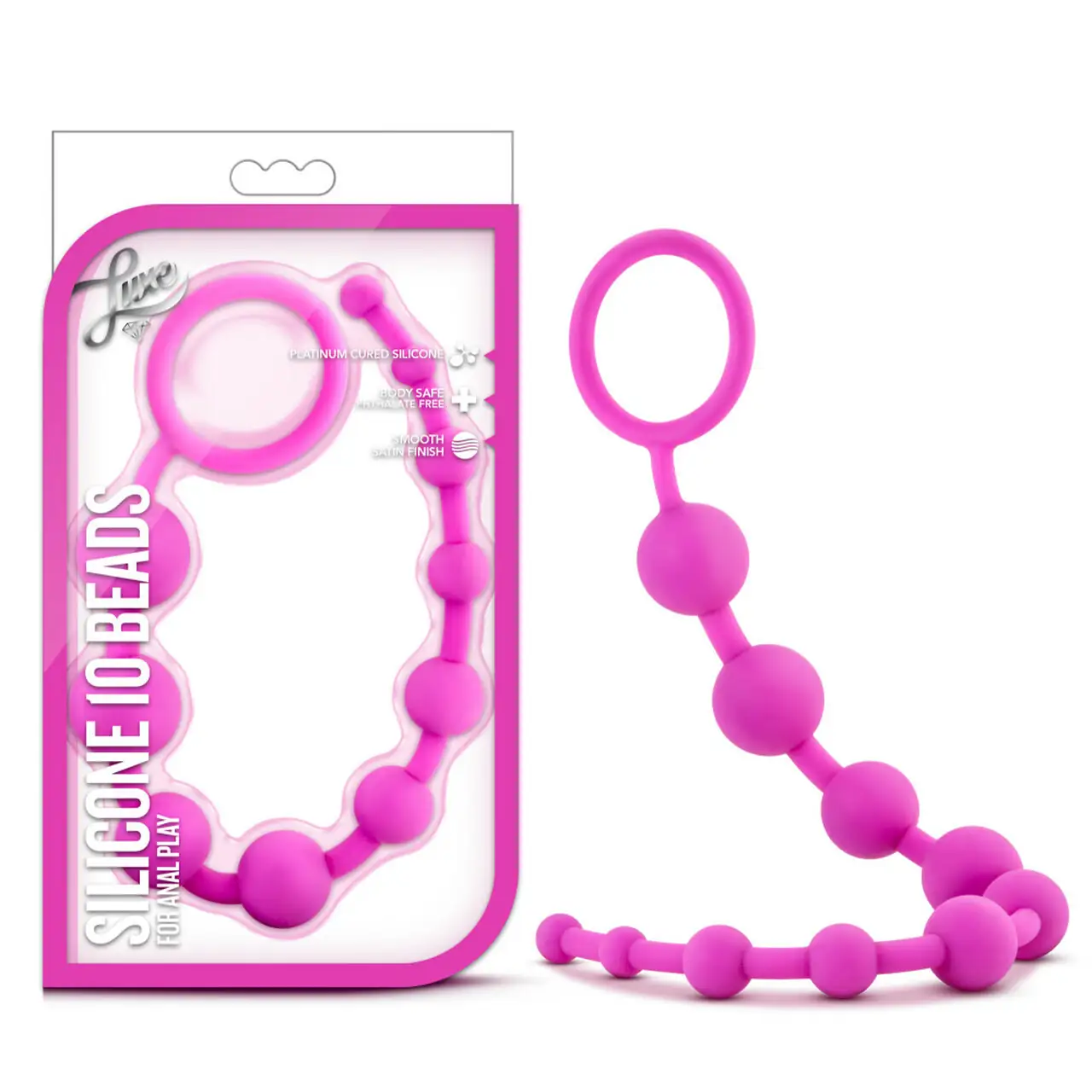 Silicone 10 Beads For Anal Play