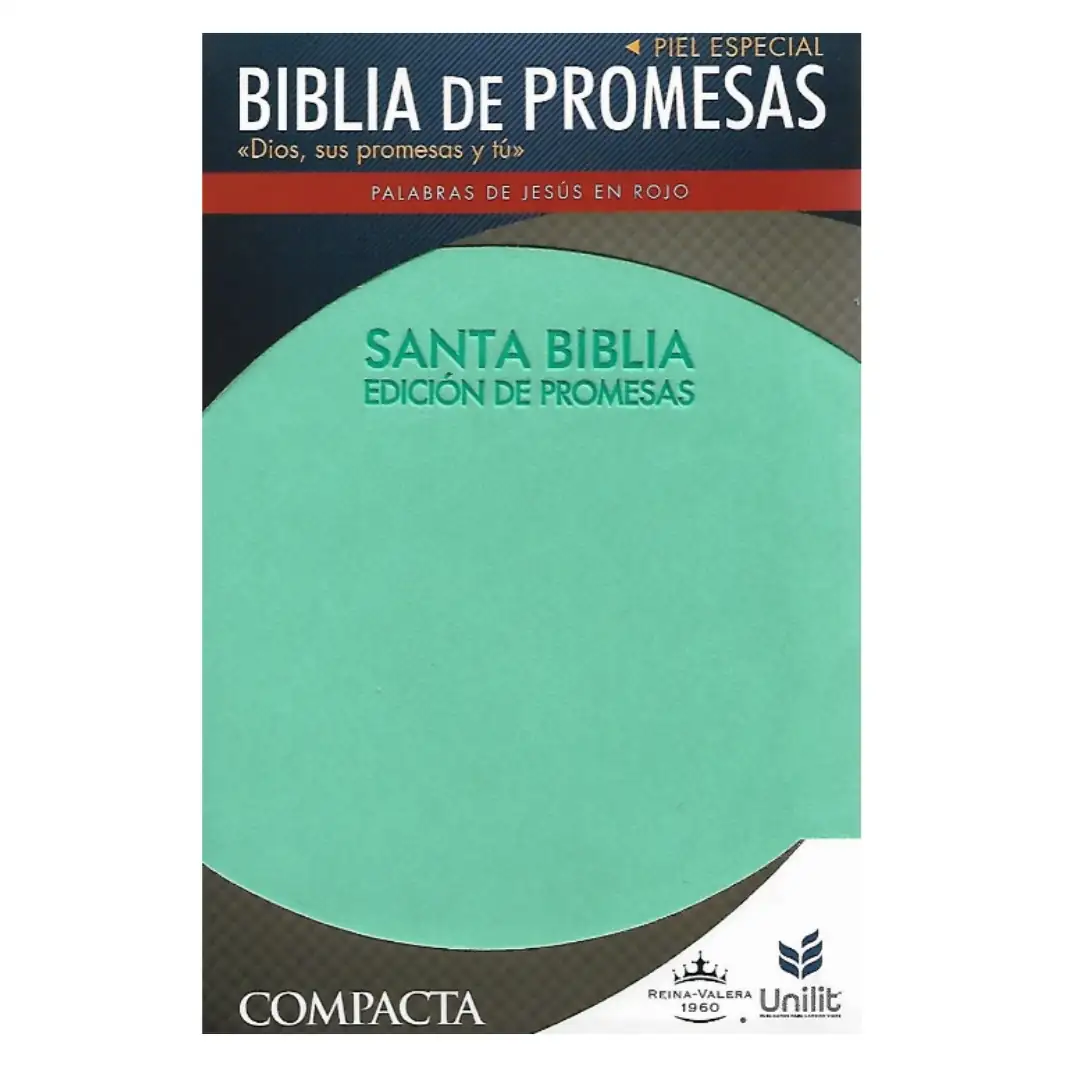 Biblia RV60 promesas Compacta Piel especial Menta 4