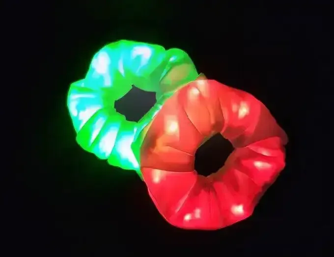 Colita para pelo fluo con luz led 3 secuencias