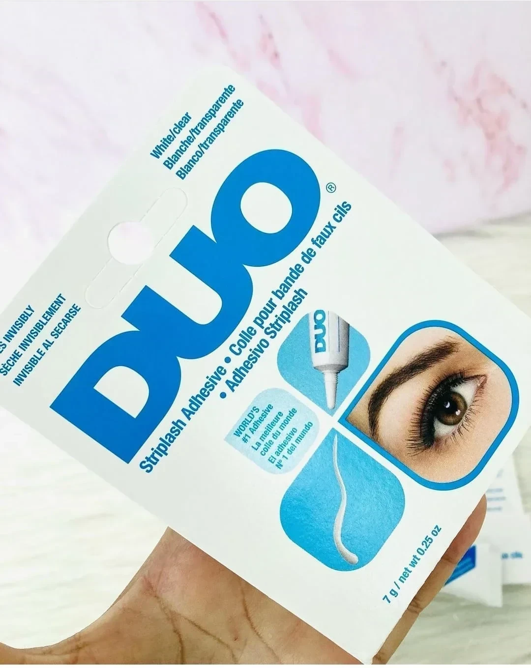 duo pegante para pestañas azul
