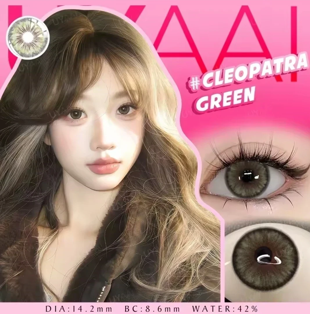 Lentes de contacto - Referencia: CLEOPATRA GREEN - PUPILA REDUCIDA  3