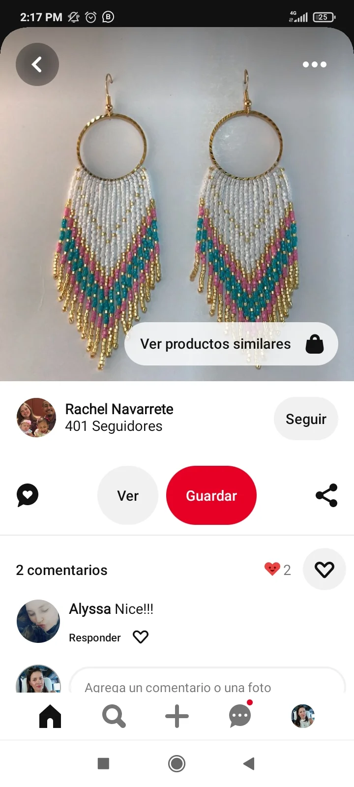 Aretes en flecos  3