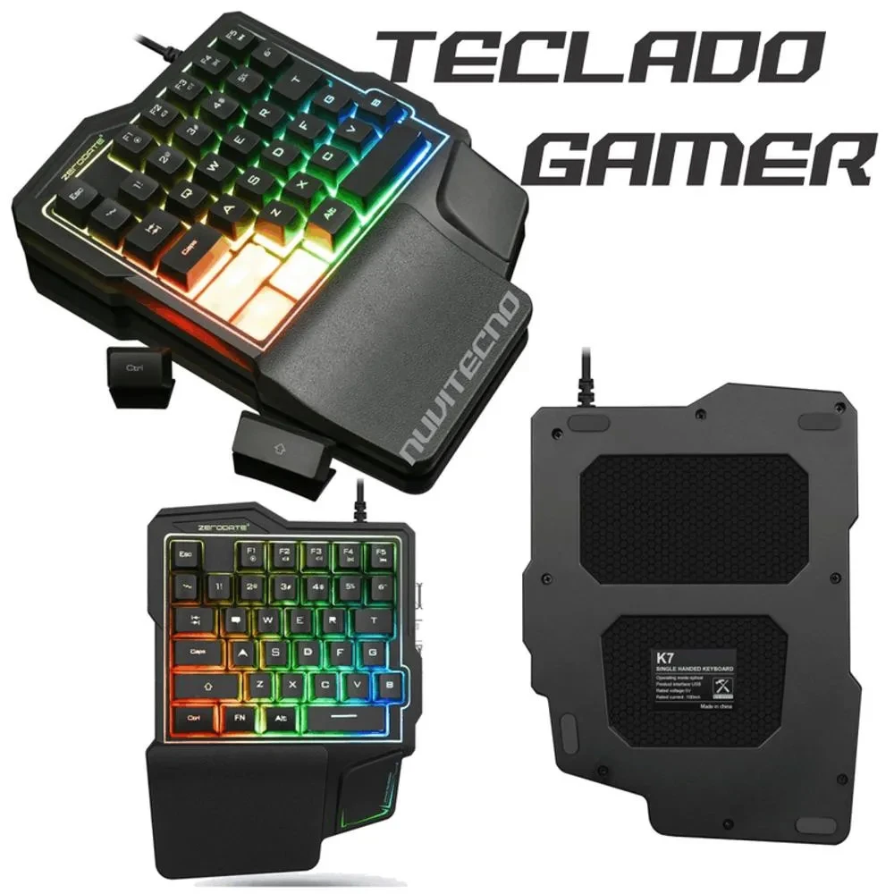 Teclado Gamer RGB Iluminado K7 3