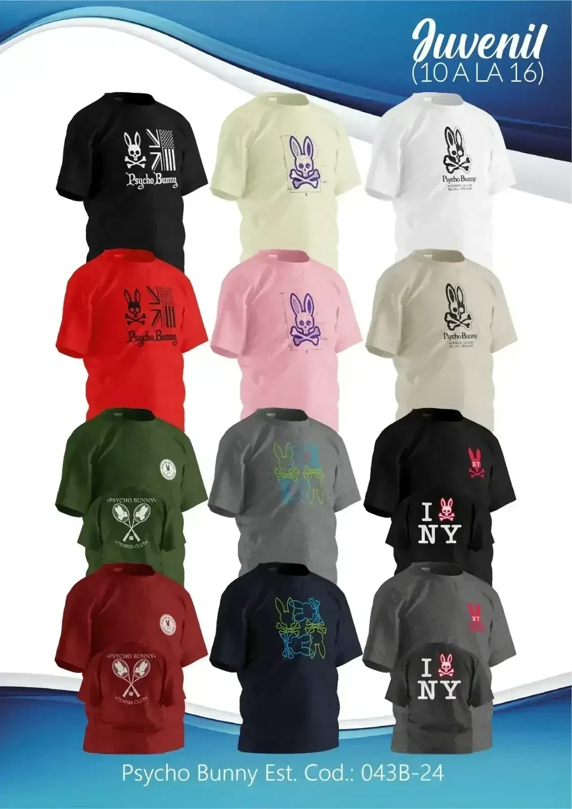 PSYCHO BUNNY (043B-34)