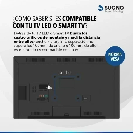 SOPORTE CON BRAZO PARA TV SUONO 14" - 55" 4