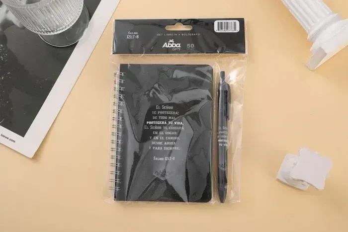 Libreta pequena con lapicero el Senor te protegera 3