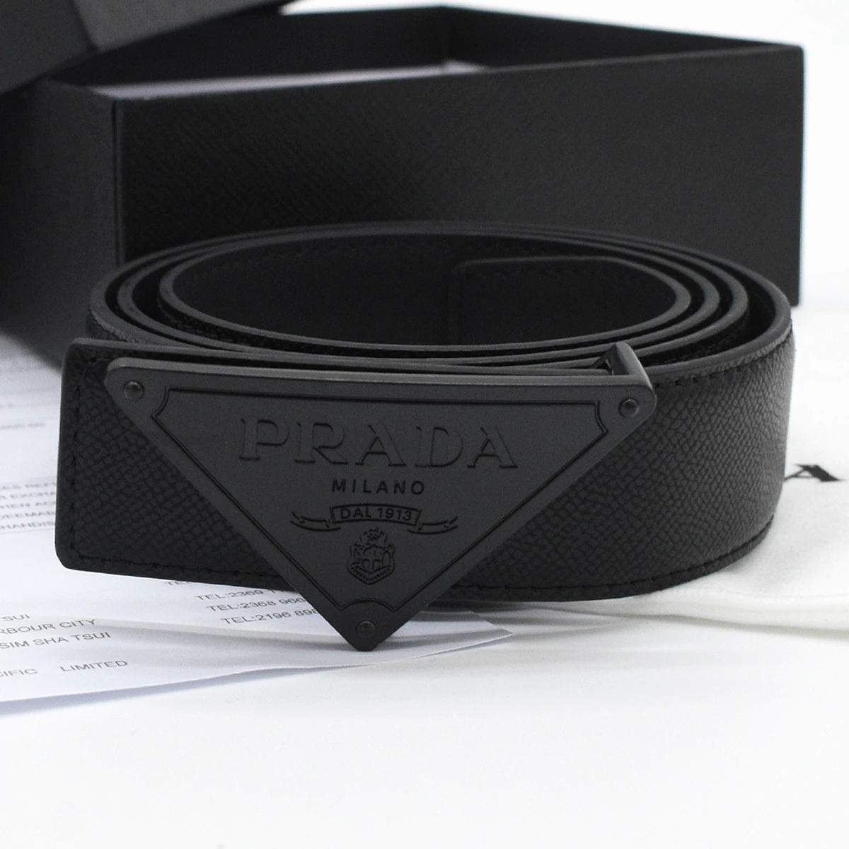 Cinturon Prada All Black 4