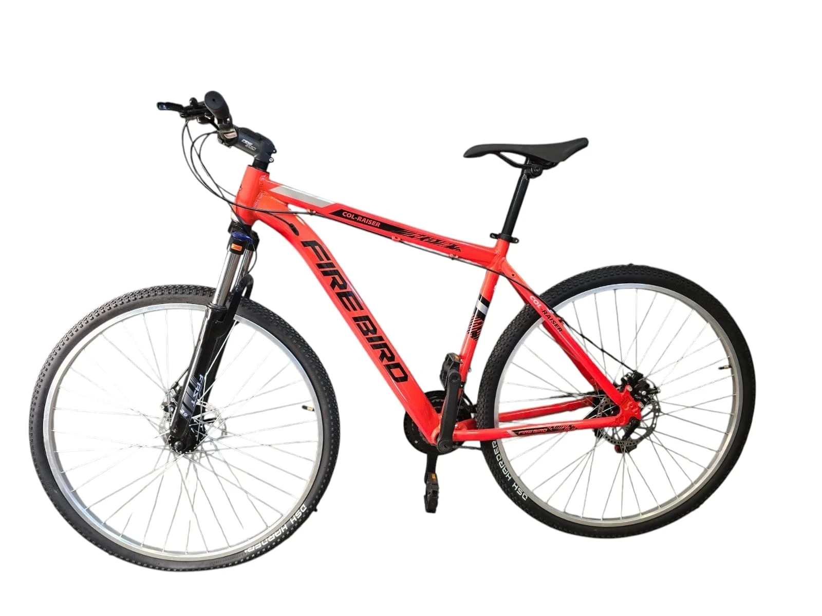 BICICLETA FIREBIRD COL-RAISER CUADRO DE ALUMINIO ROD29 COLOR NARANJA CON NEGRO TALLE L 21 VELOCIDADES
