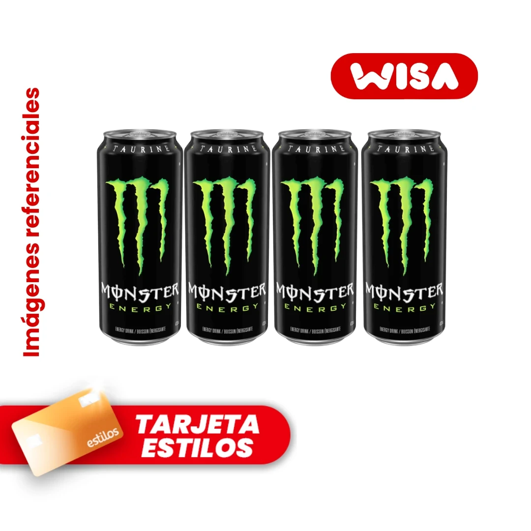 EXCLUSIVA PARA TARJETA ESTILOS - Monster Energy Four Pack