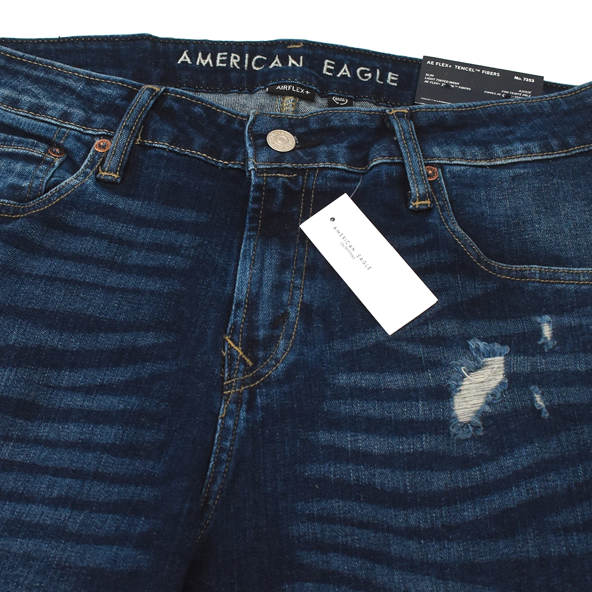 Pantalon American Eagle Rasgados Slim 7