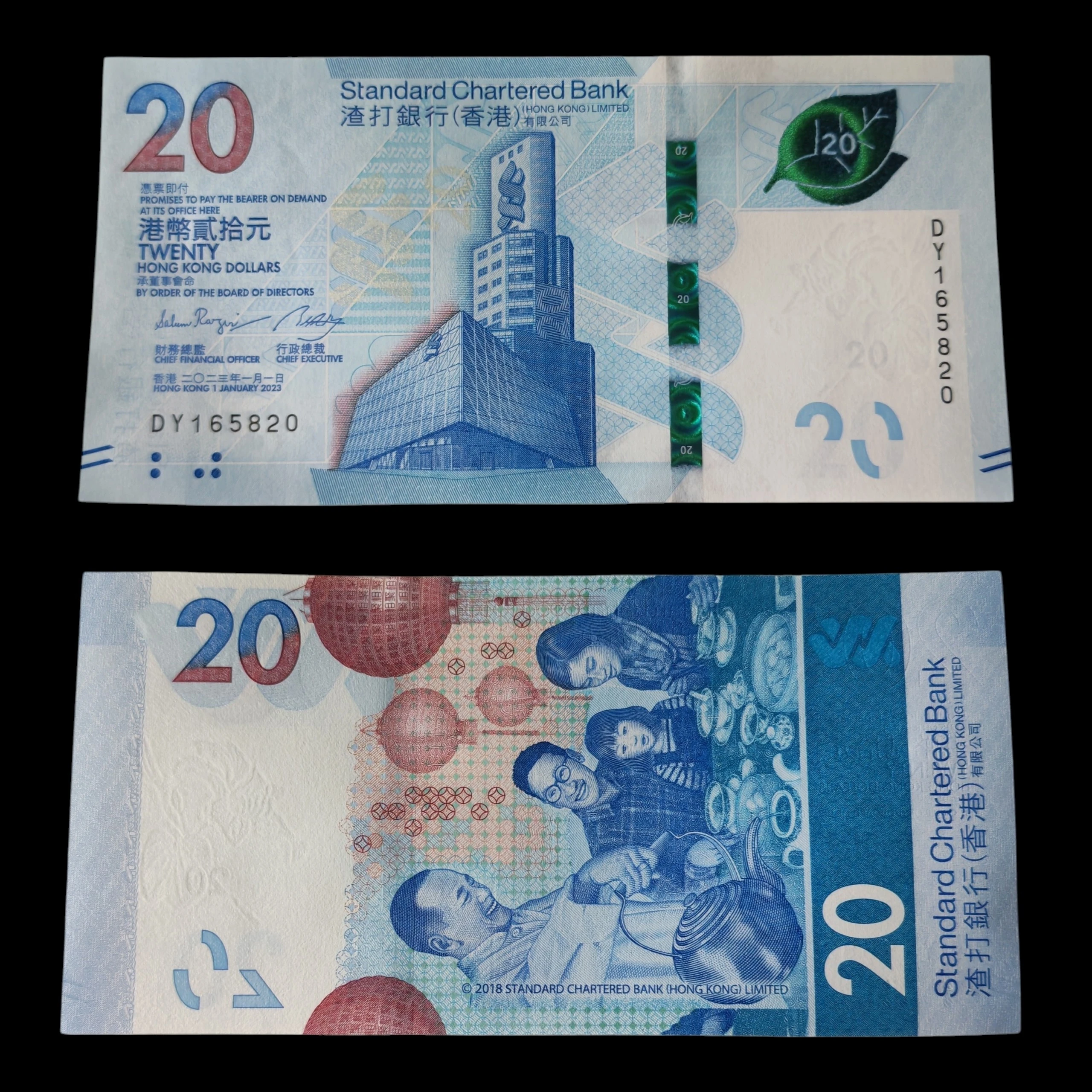 ° Hong Kong 20 dolares UNC