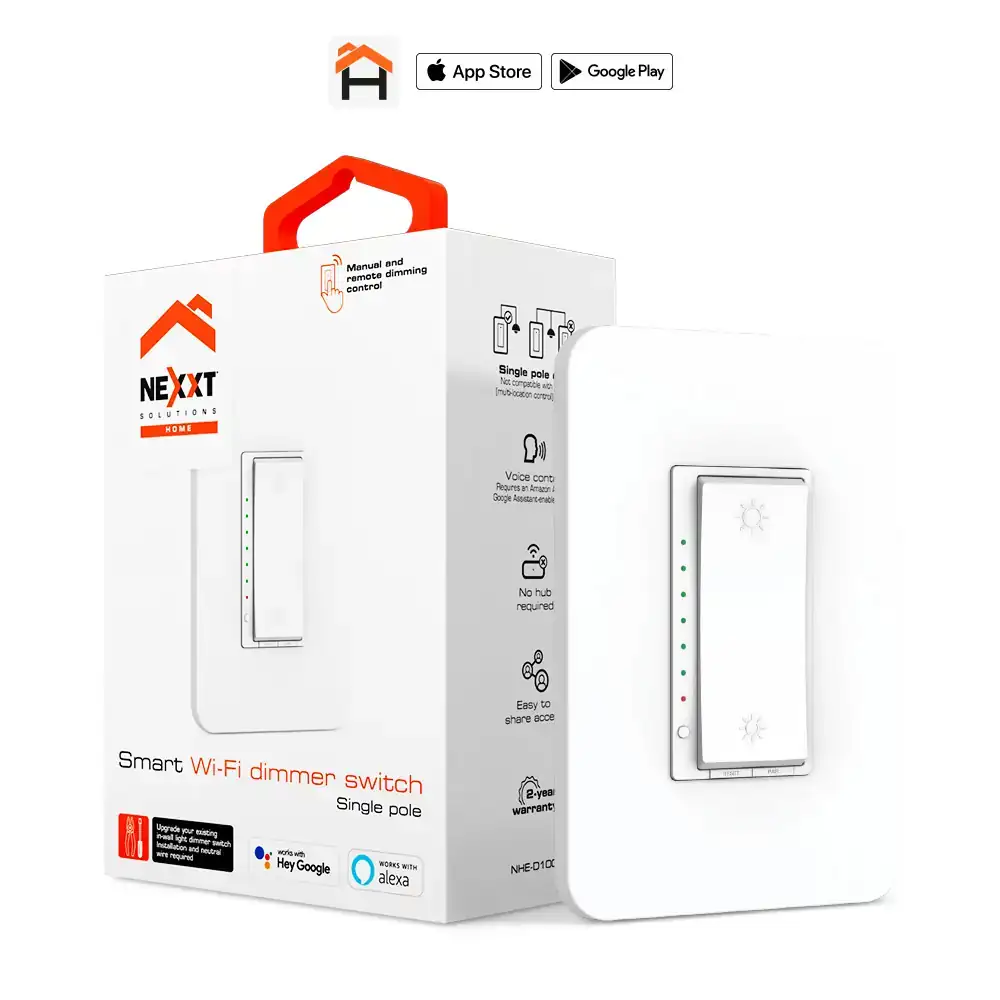 Nexxt Solution Atenuador de luz inteligente con conexión Wi-Fi 2