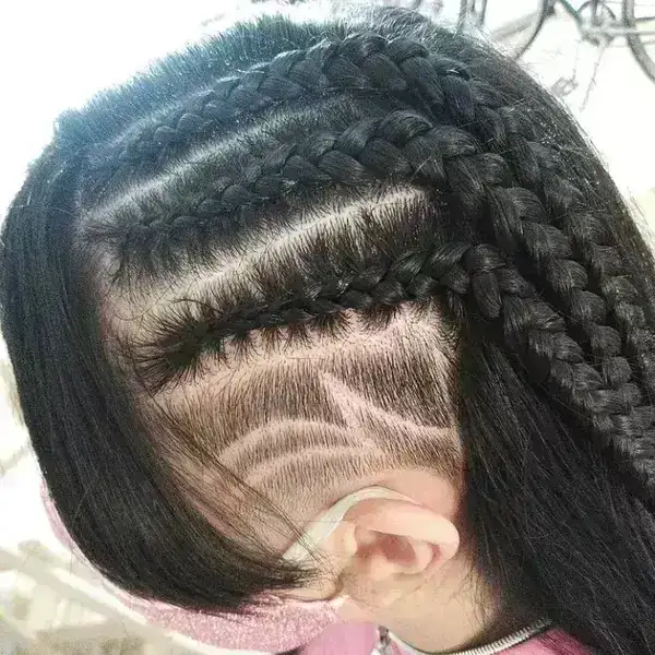 Tres Trenzas laterales